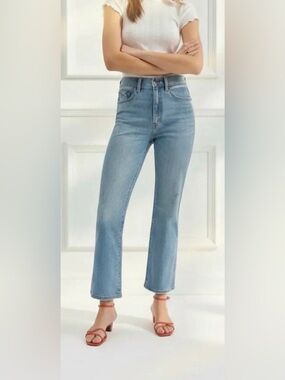 NWT Daze Denim Soho High Rise Ankle Flare Jeans Be Mine Vintage 28